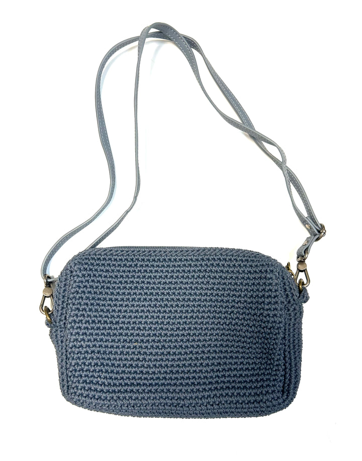 Light Blue Crochet Shoulder Bag