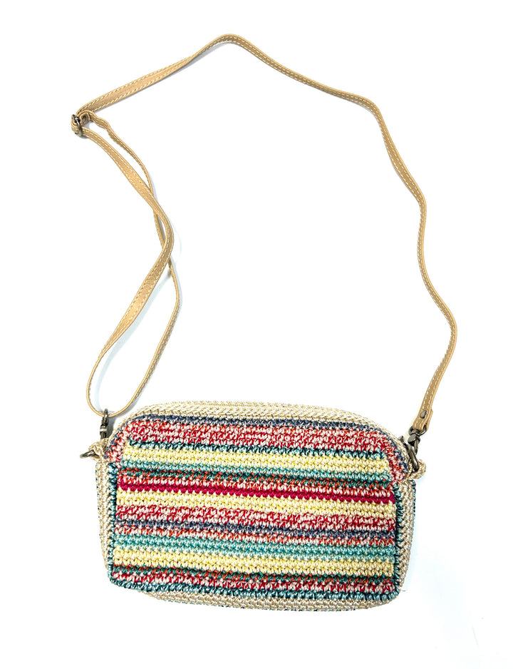 Multicolor Crochet Crossbody Bag