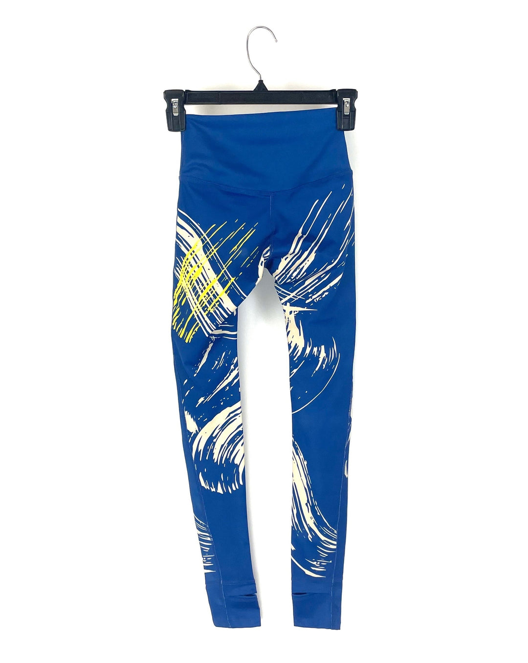 Blue Abstract Design Leggings - Size 000 and 00