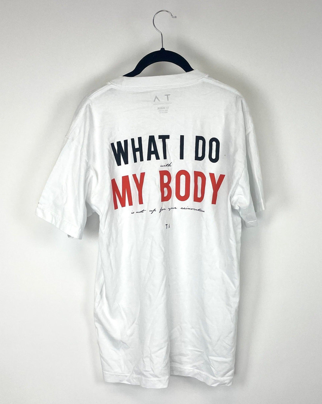 "My Body" White T-Shirt - Size 6-8