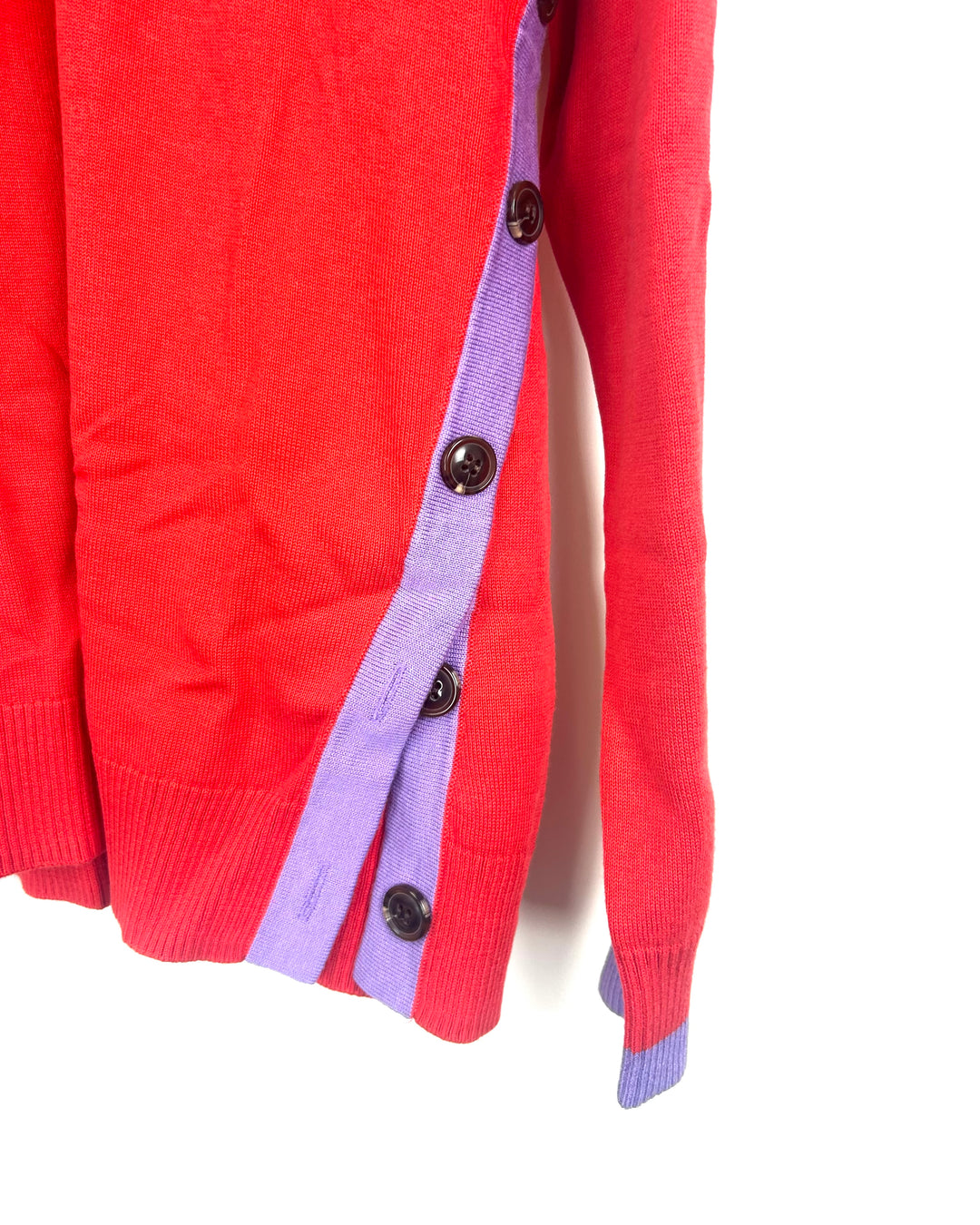 Red-Orange Boatneck Sweater - Size 6/8