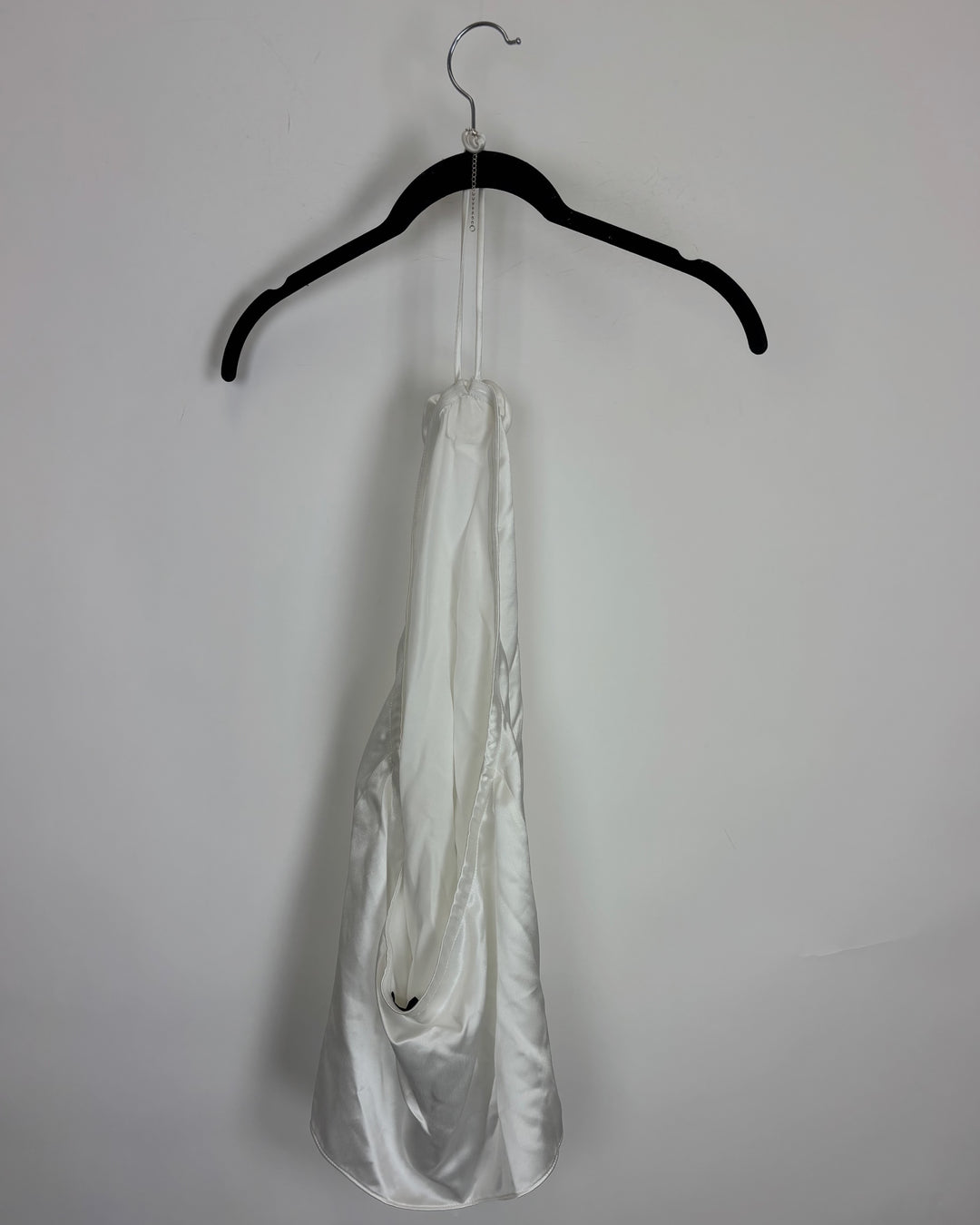 White Halter Top with Rose- Size 8/10 and 10/12