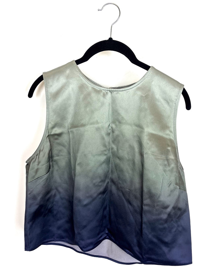 Sage & Navy Ombré Top - Size 0/2, 6/8 and 10/12