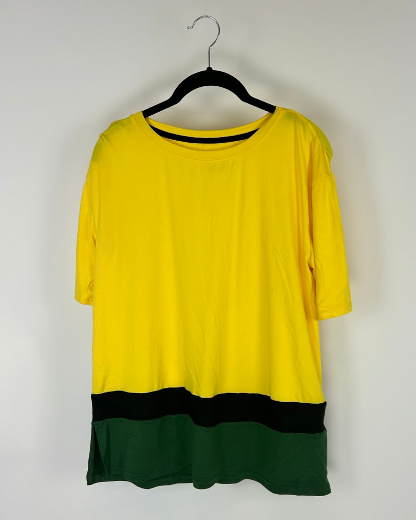 Color Block Short Sleeve Lounge Shirt - Size 6-8