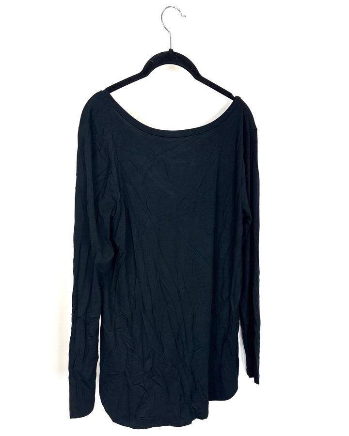 Side Pocket Black Long Sleeve - Size 4/6
