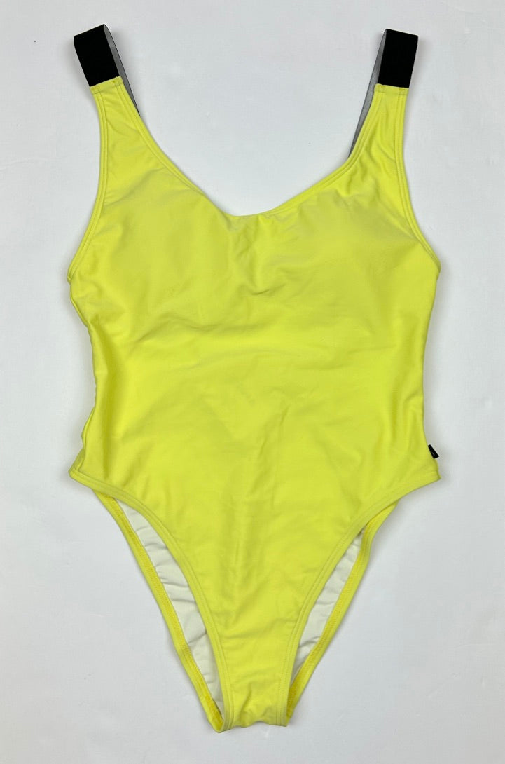 Bright Yellow One Piece Swimsuit - Small