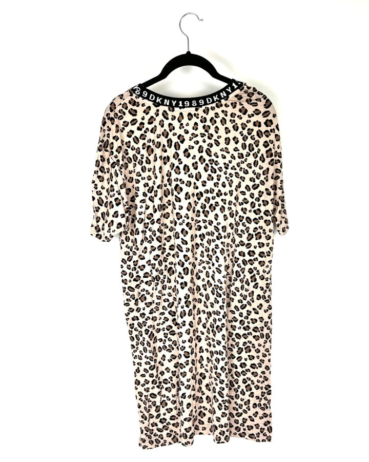 Cheetah Print Short Sleeve Nightgown - Size 4/6