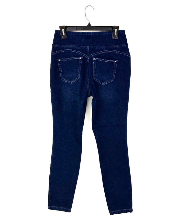 Dark Wash Rhinestone Jeans - Size 6
