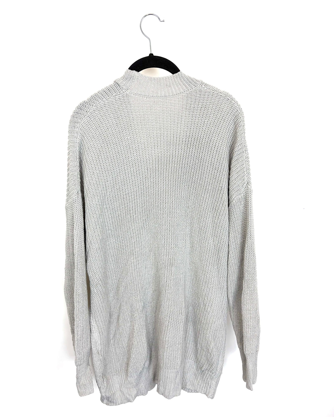 Gray V Neck Button Down Sweater - Size 6/8