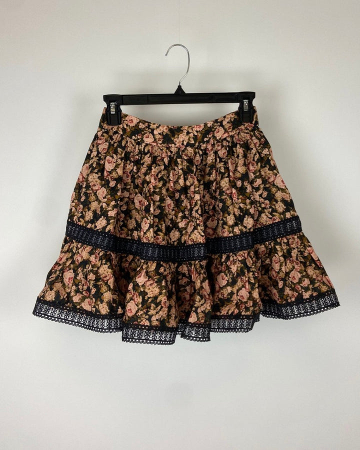 Floral Ruffle Skirt - Size 4-6