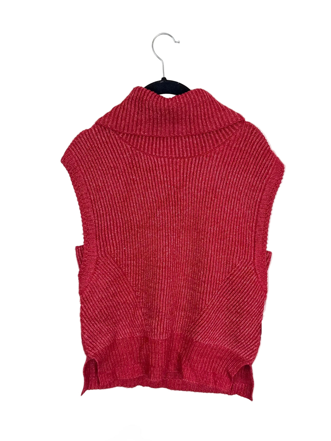 Red Knit Sleeveless Sweater - Size 2/4