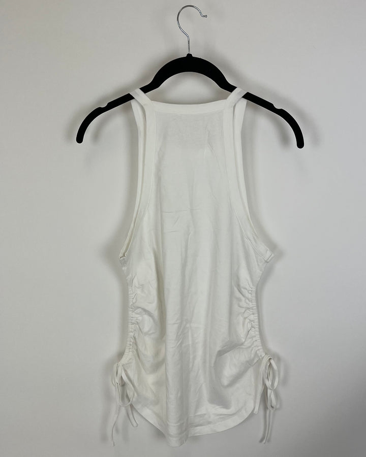 White Halter Tank Top - Size 2/4