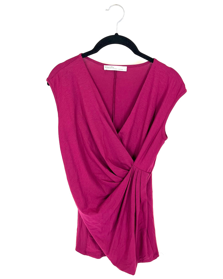 Pink Ruched Tank Top - Size 2/4