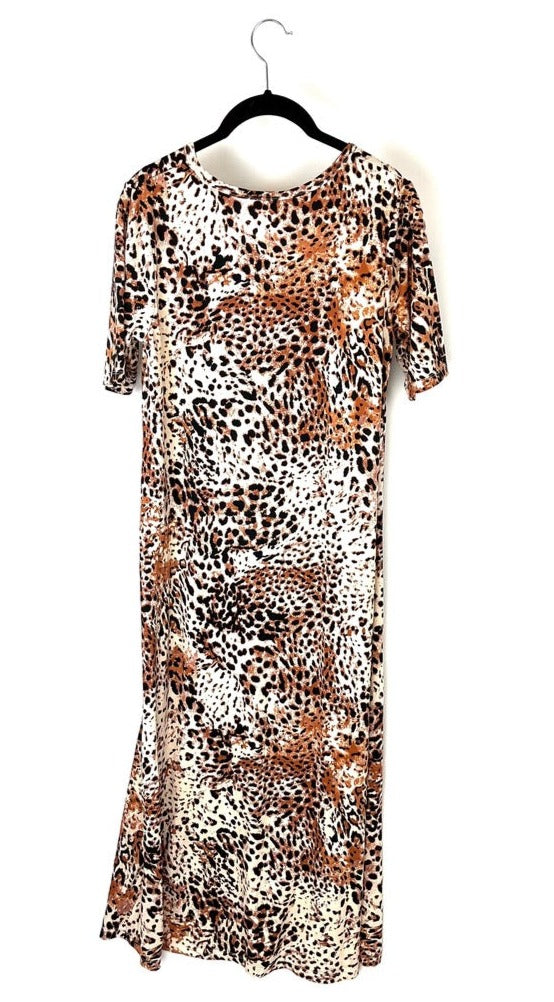 Cheetah Print Maxi Dress - Size 6/8