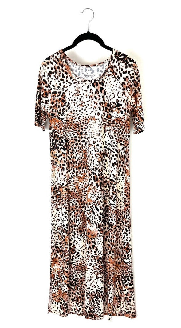 Cheetah Print Maxi Dress - Size 6/8