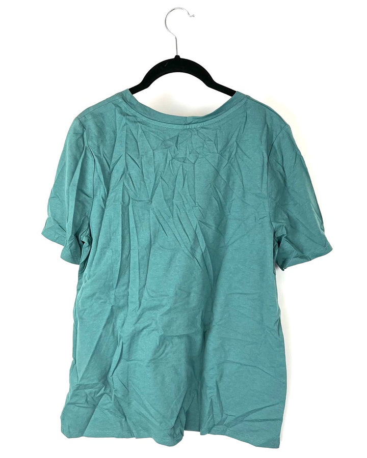 Teal Flower T-Shirt - Size 6/8