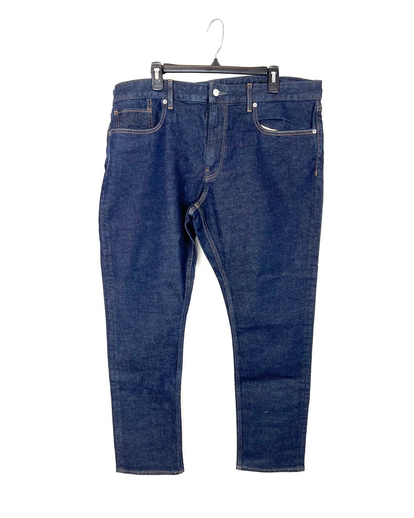 MENS Dark Denim Tailored Jeans - Size 32/40