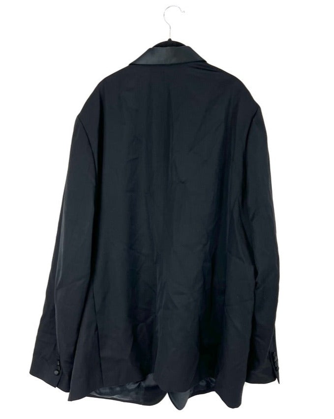 MENS Standard Fit Black Suit Jacket - Size 50L, 52L