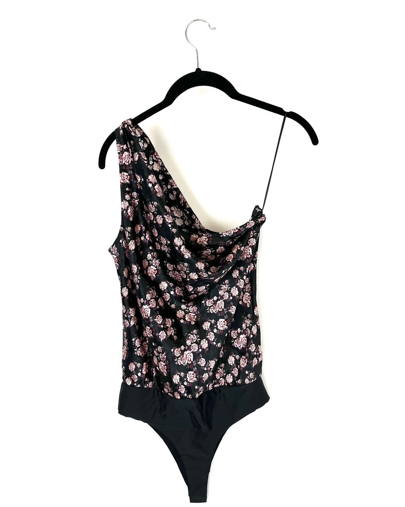 Floral One Shoulder Body Suit - Size 4-6