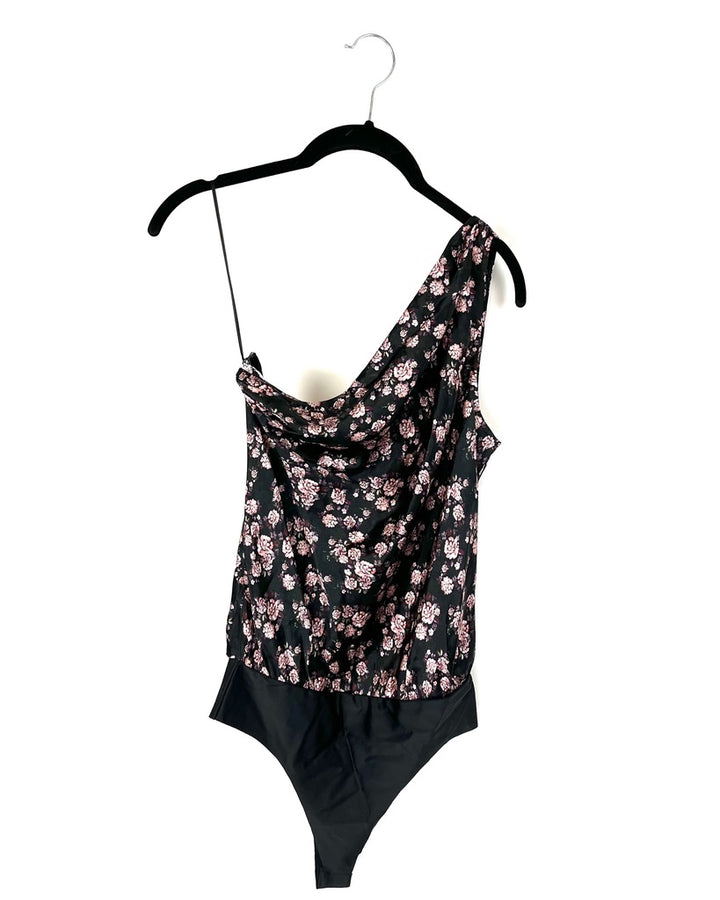 Floral One Shoulder Body Suit - Size 4-6