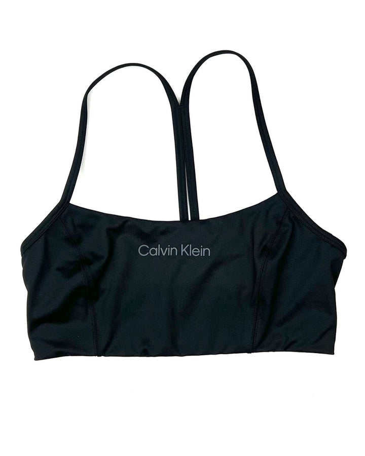 Black Thin Strap Sports Bra - Small