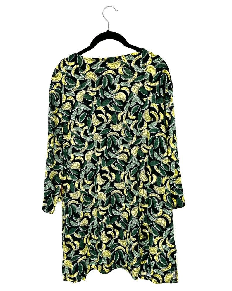 Banana Print Cardigan - Size 6-8