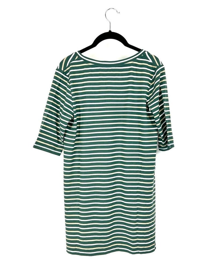 Green Striped Top - Size 6/8