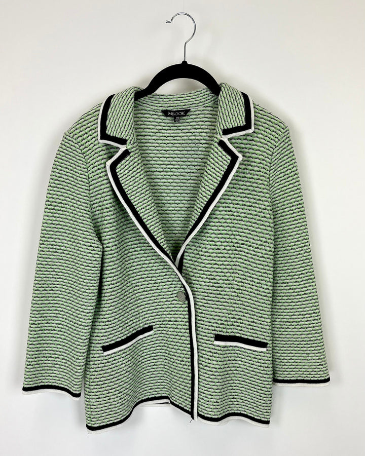 Green Texture Cardigan - Size 2/4