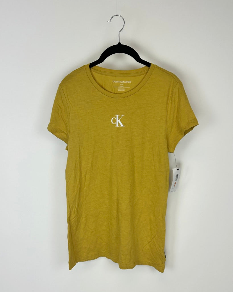 Pale Yellow Logo Tshirt - Small