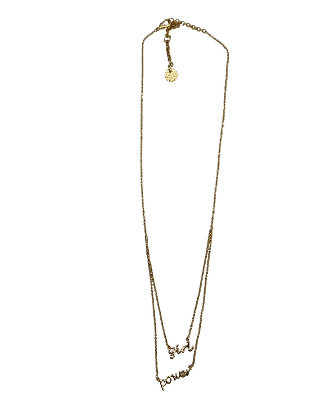 Gold "Girl Power" Necklace