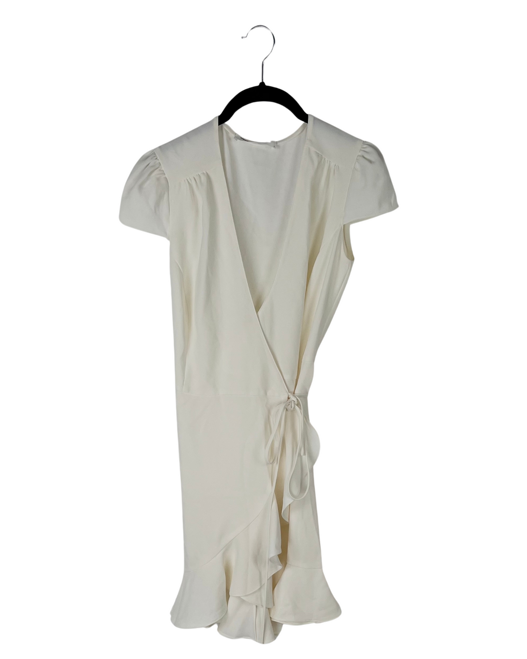 Cream Wrap Dress - Size 4-6