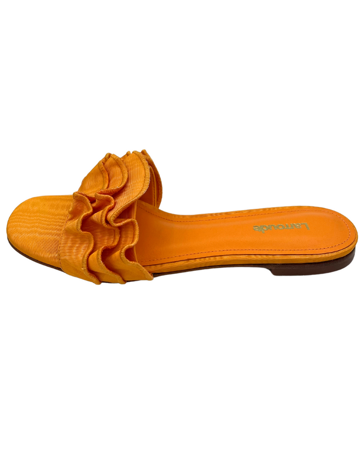 Bright Orange Flat Sandal - Size 6.5