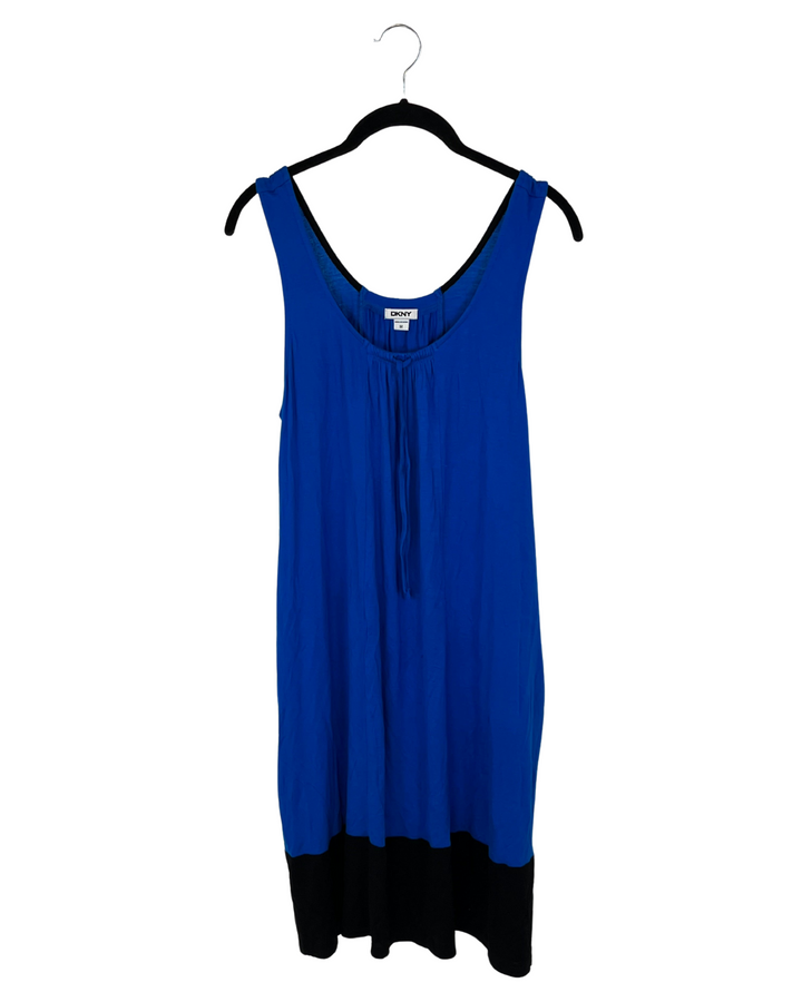Blue and Black Lounge Dress - Size 6/8