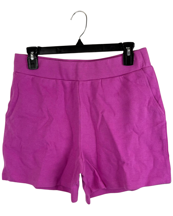 Purple Shorts With 5" Inseam and Side Pockets - Size 6/8