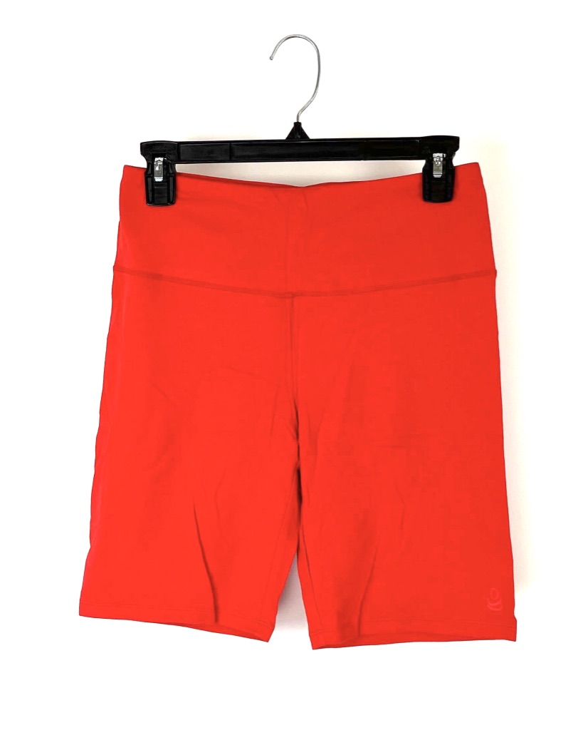 Red Biker Shorts - Size 6/8
