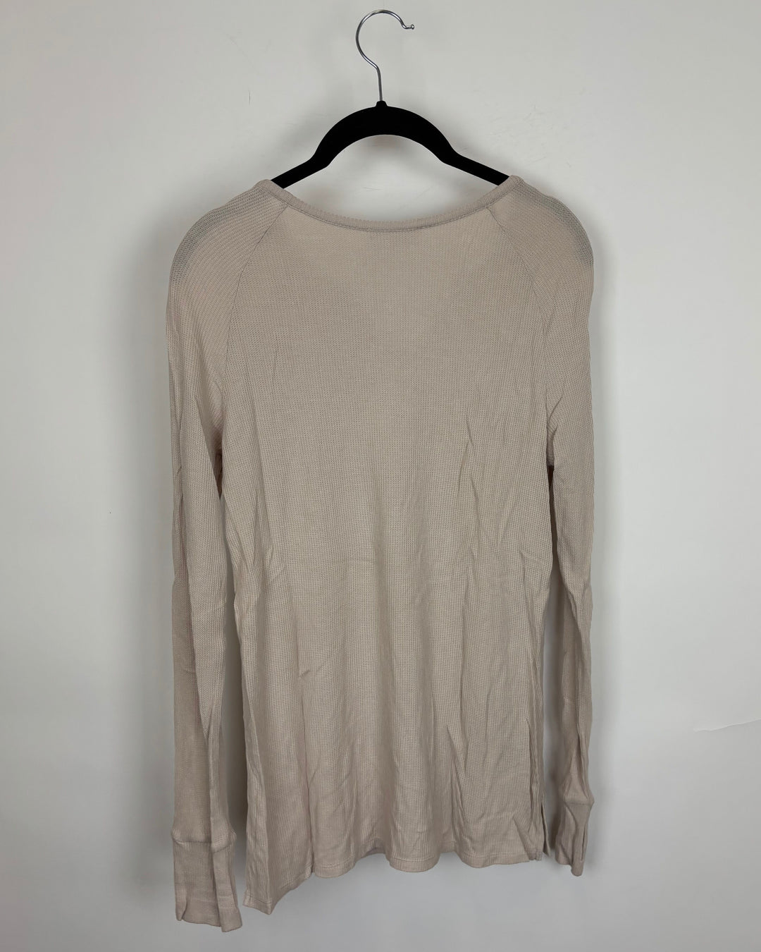 Tan V Neck Long Sleeve - Size 2/4