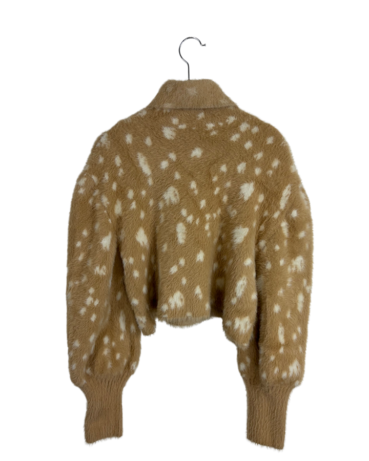 Tan Fuzzy Sweater - Size 4/6
