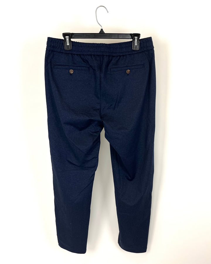 MENS Navy Blue Slack Looking Joggers - Medium