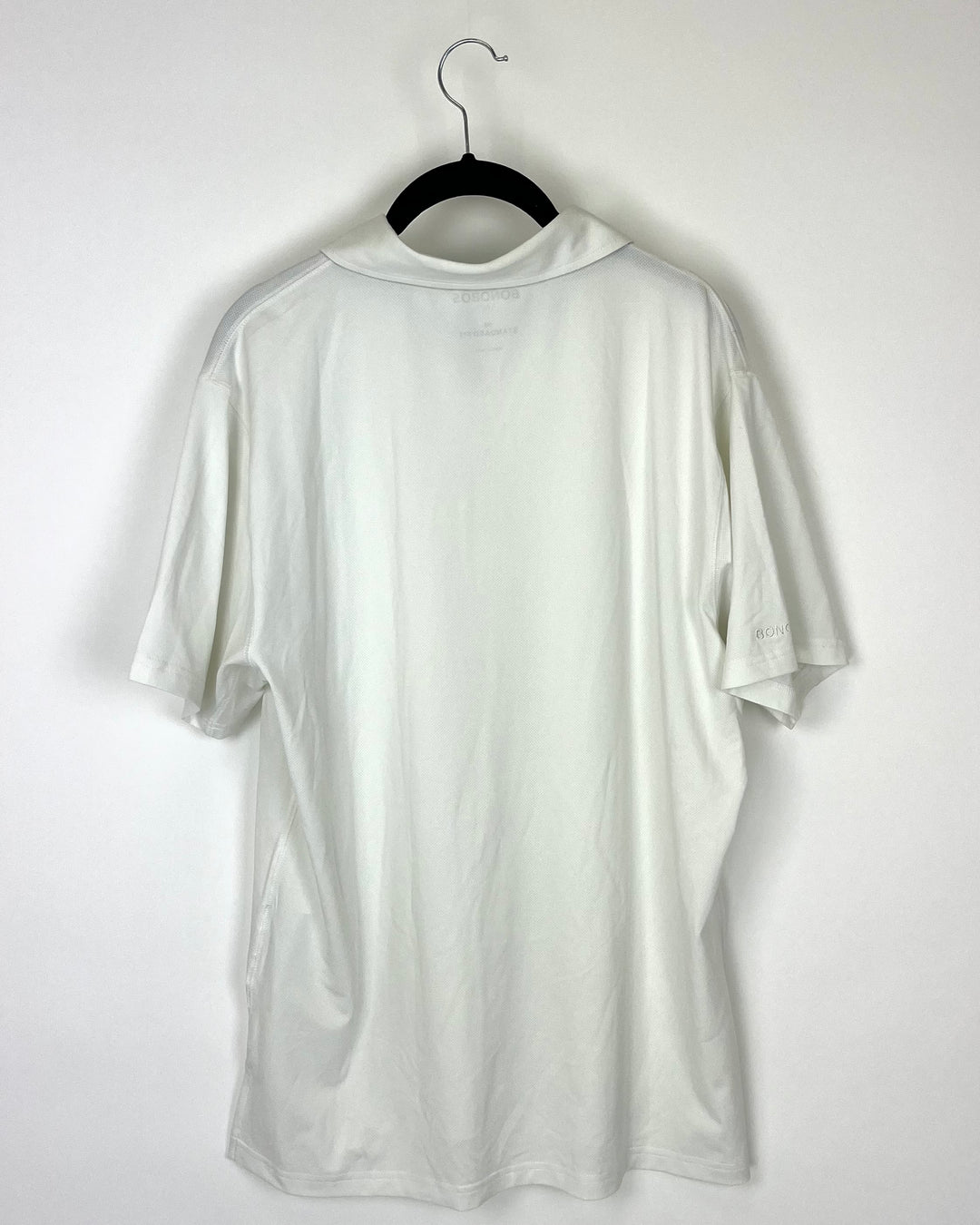MENS White Collared Short Sleeve Golf Shirt - Size Standard Fit Medium