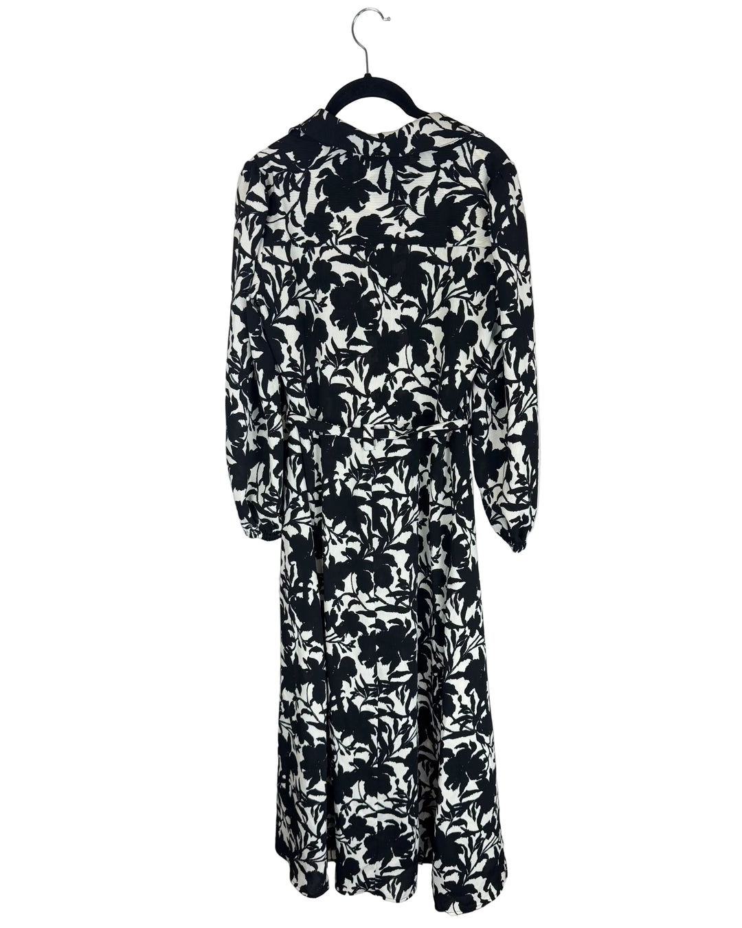 Long Sleeve Black and White Dress - Size 2/4