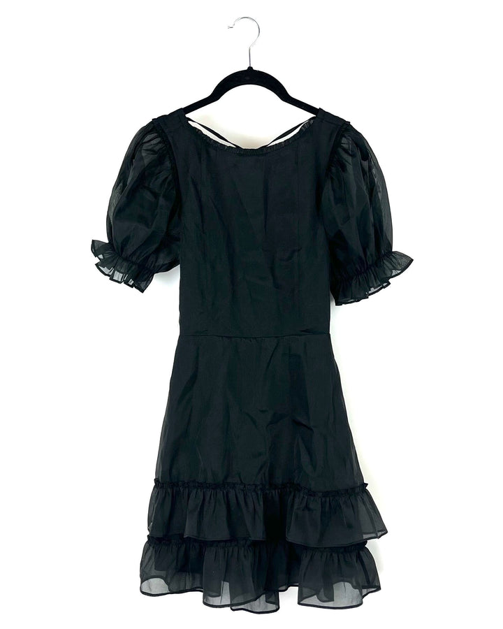 Black Ruffled Dress - Size 2/4