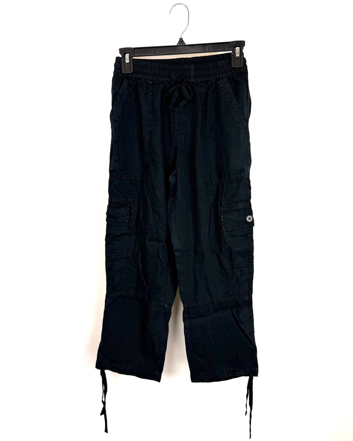 Black Capri Cargo Pants - Size 0/2