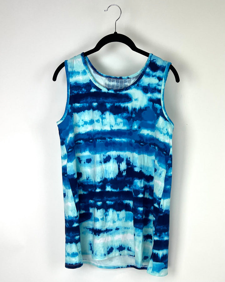 Blue Tie-Dye Tank - Size 4-6