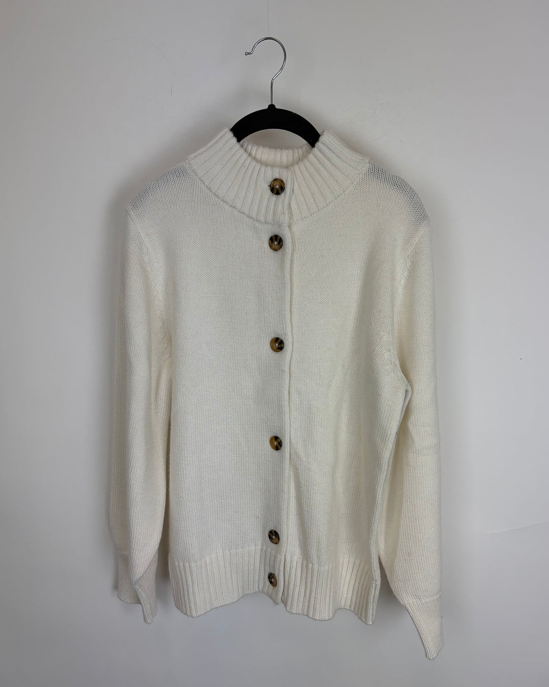 White Button Down Turtle Neck - Size 4/6