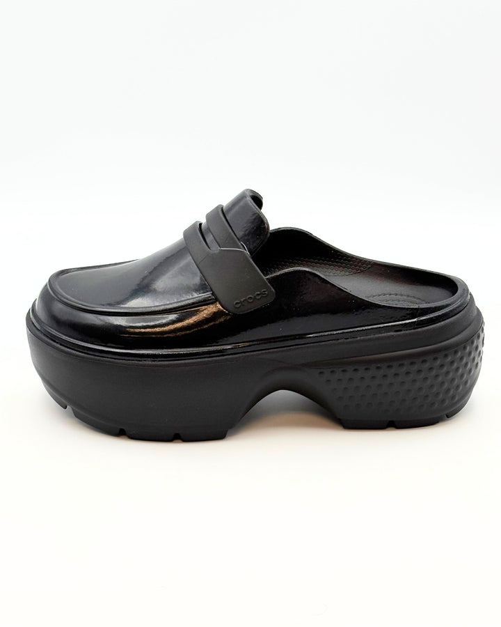 Crocs Platform Black Loafer Slides - Women's Size 9