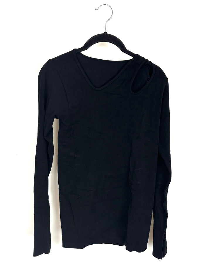 Black Cutout Long Sleeve - Size 2/4