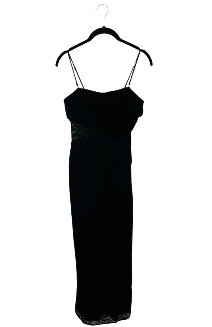 Convertible Strap Black Lace Dress - Size 00