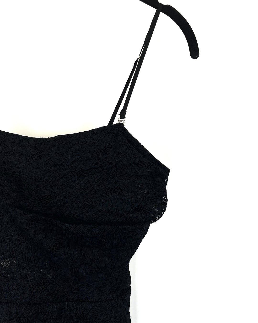 Convertible Strap Black Lace Dress - Size 00