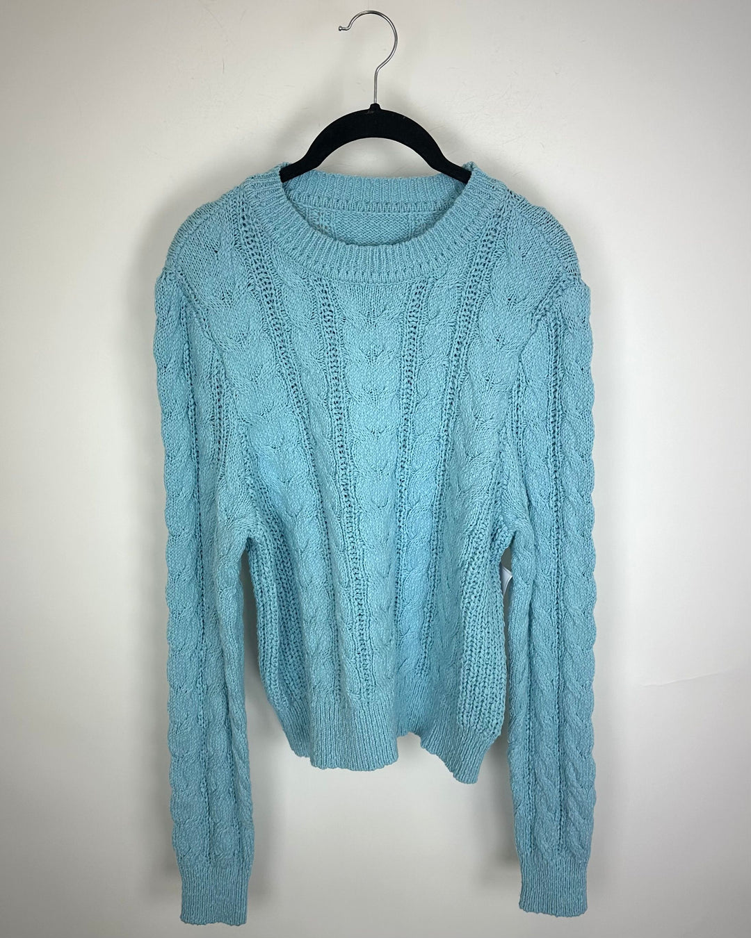 Baby Blue Knit Sweater - Size 6/8