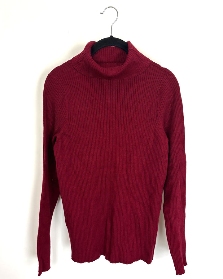 Red Long Sleeved Turtle Neck - Size 0/2 and 2/4